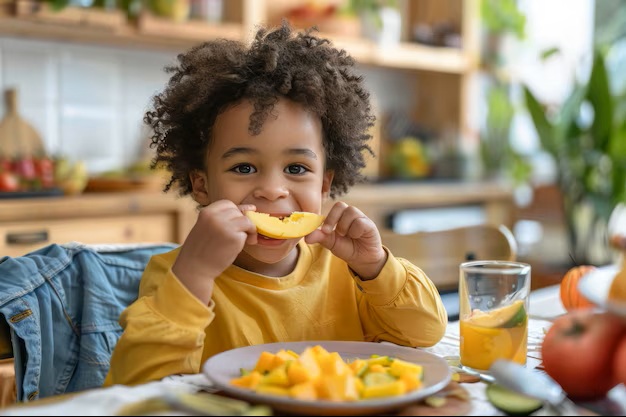 Crianças devem ser incentivadas a uma boa alimentação